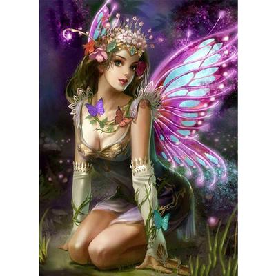 5D Diy Diament Malowanie Butterfly Fairy Diament Haft Cross Stitch Home Decor Ręcznie robione prezenty