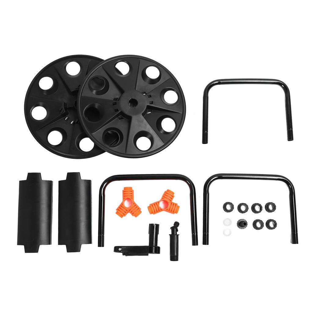 Garden Hose Water Hose Reel Cart for Water Holds 50m Durable Pipe Garden and Outdoor Hose Storage Rack Reel, 1/2-Inch Pipes, Hose, Organizer,