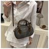 Fashion Simple Texture Boston Retro Large Capacity Handheld Shoulder Crossbody Pillow Bag For Women
