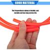 2 Pcs Fuel Vent Line Hose, 0.2"x39" 5mm X 1m Gas Line Petrol Hose Tube Universal for ATV Dirt Bike Go Kart Durable Polyurethane Orange