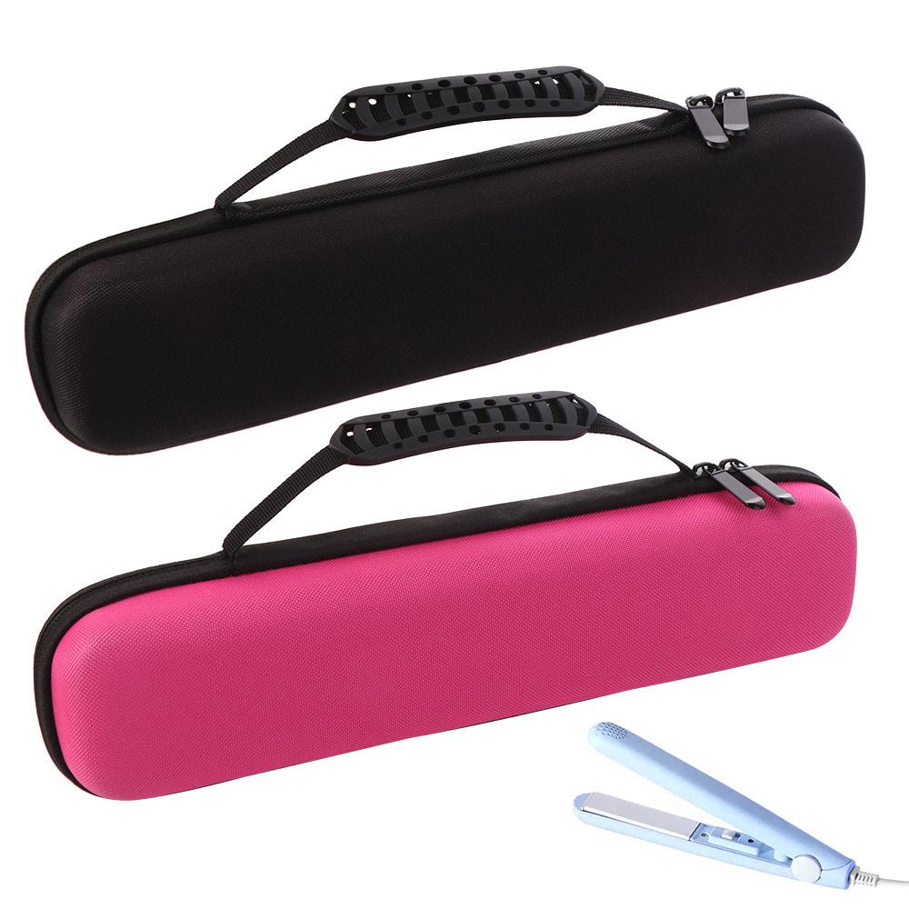 Hard Shell Hair Straightener Storage Bag Double Zipper Hair Rollers Storage Box  Hair Dryer