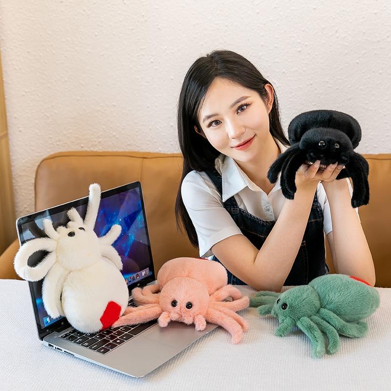 Realistic Plush Spider Stuffed Toy For Home Decoration And Funny Gifts