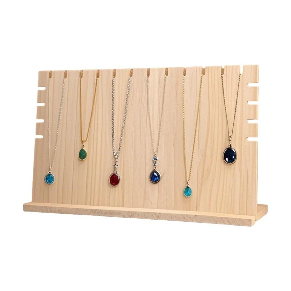 Wood Jewelry Necklace Display Stand Hanging Necklace Jewelry Holder  Gift