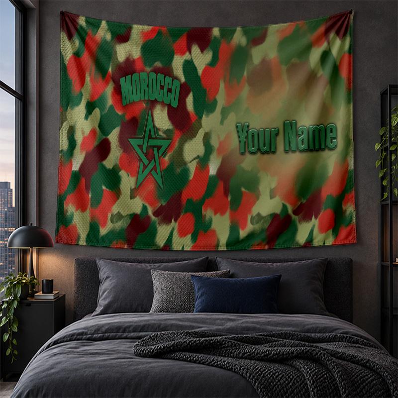 Personalized Tapestry Wall Hanging Morocco Football Pattern Art Background Cloth