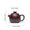 150ml Hollow Out Purple Clay Teapot Chinese Small Capacity Jasmine Tea Teapot Household Circular Teapot Chinese Tea Set Teaware