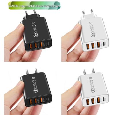 2A Multi-Port-Ladegerät: 3 USB + PD Typ-C für mobile Geräte