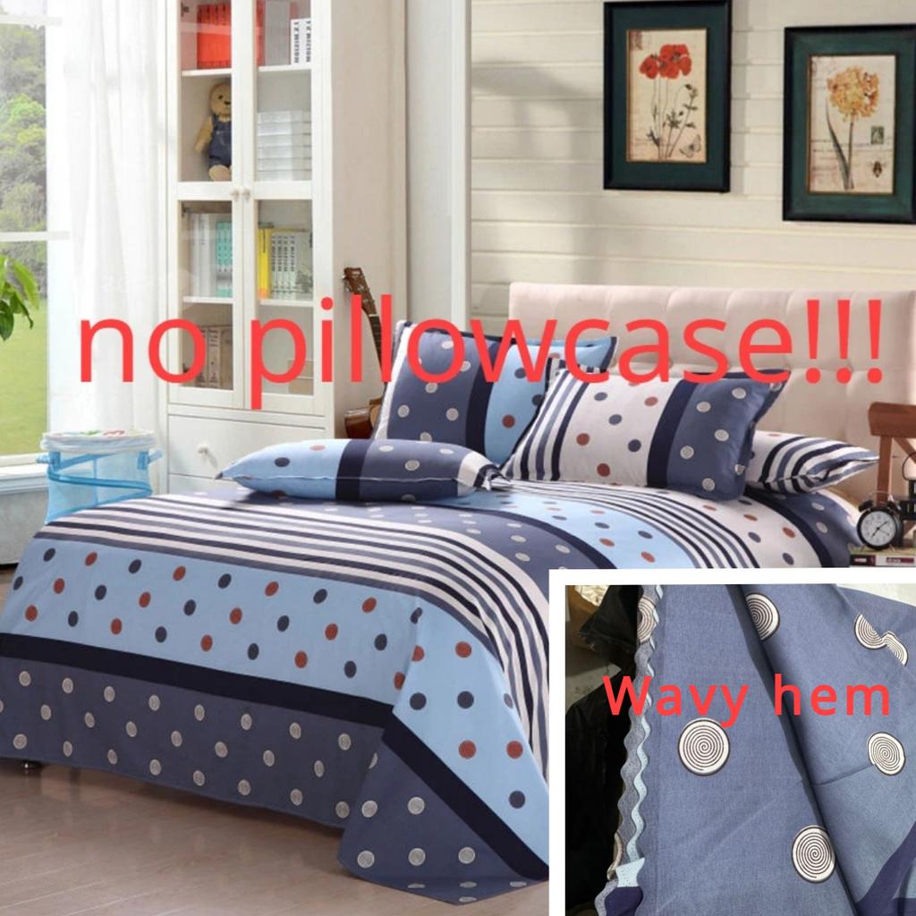 Bed Sheets Printing Twin Queen Full Size Nordic Style Plain Mattress Cover Breathable Durable Flat Sheet Bedspread Adults Simple