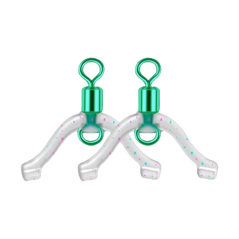 10/20Pcs 8 Shaped Rings Contactor Fishing Line Bifurcation Swivels Subline Splitter Anti Entanglements Fishing Tackle