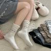 Flower Bud Bubble Wool Socks Thickened Warm Pile Socks Korean Bow Socks Mid-Tube Socks
