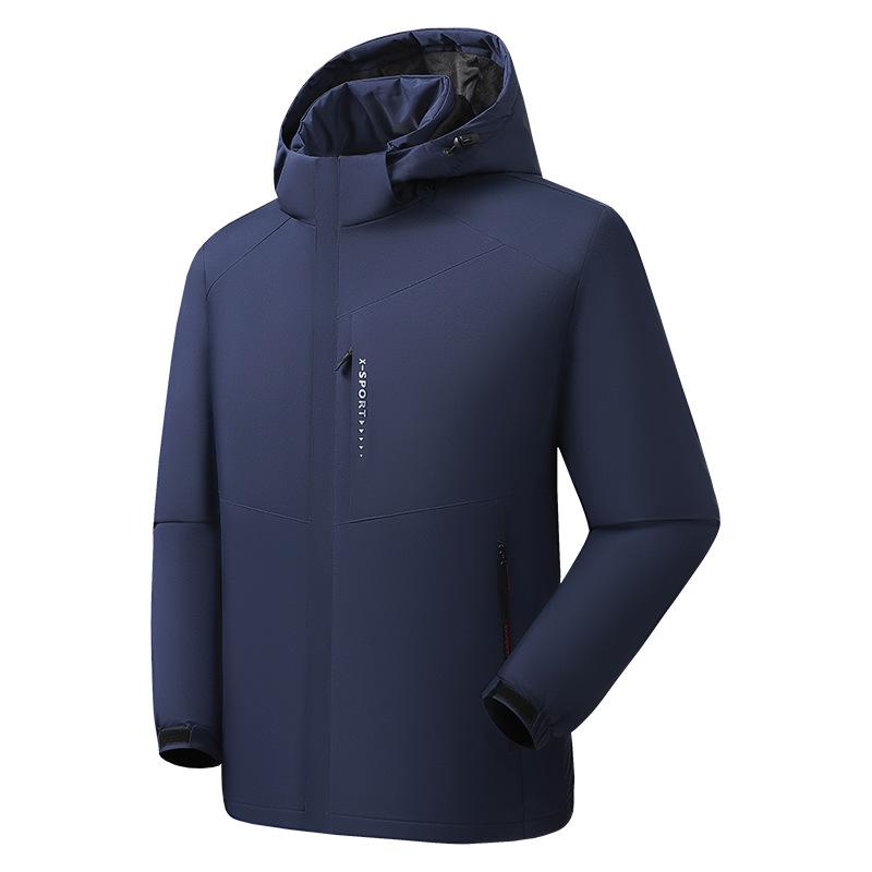 New Velvet Padded Jacket Outdoor Mountaineering Clothes Windproof Waterproof Jacket Warm Cotton-padded Coat