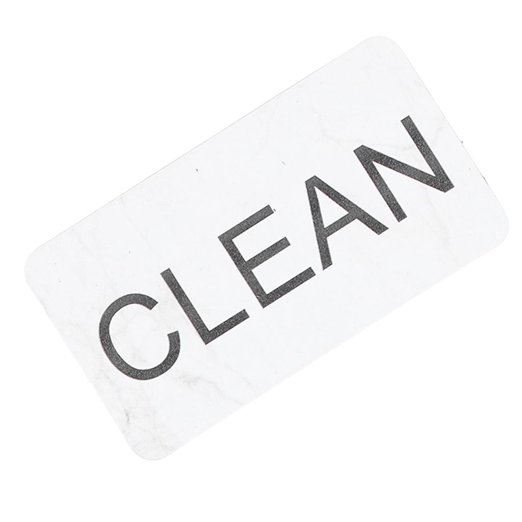 Dishwasher Magnet Double Sided Clean Dirty Word Magnet Waterproof Anti Scratch DIY Fridge Magnet for Kitchen Marble