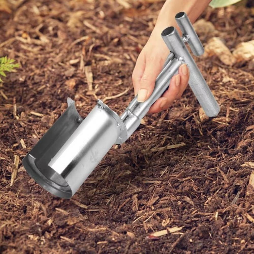 Durable Planting Tool Stainless Steel Bulb Planter Tool Seedling Transplanter  Gardening