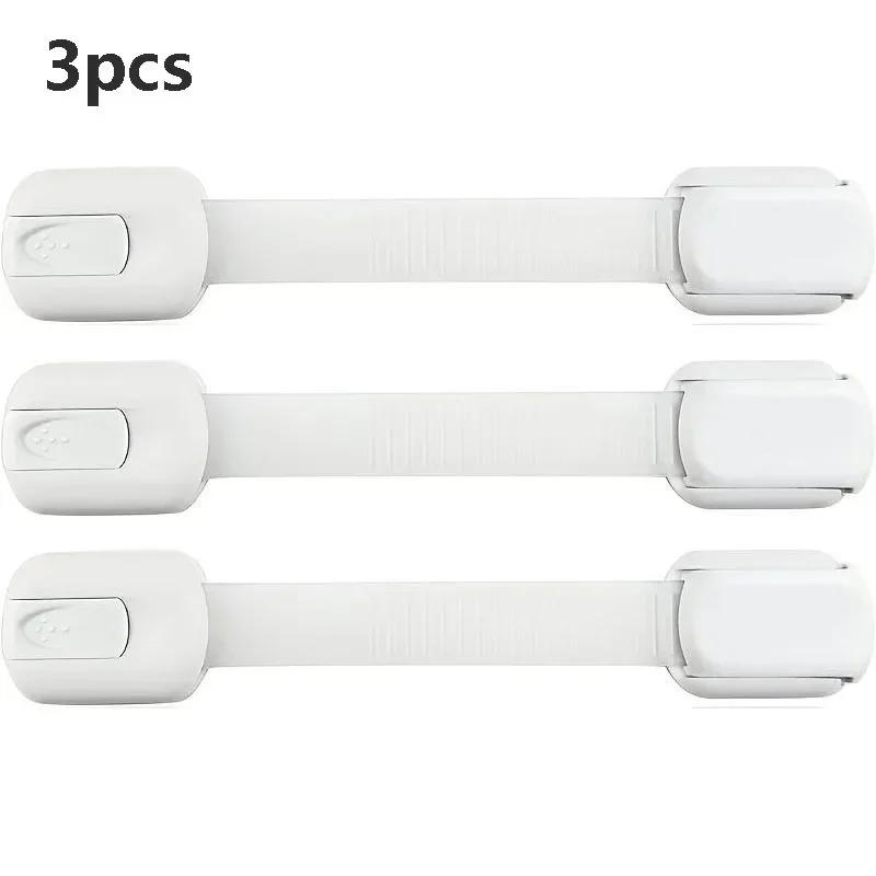 1/3/5/10Packs Baby Safety Lock Drawer Child Safety Cabinet Locks Adhesive Cabinet Drawer Door Latches Baby Safe Straps