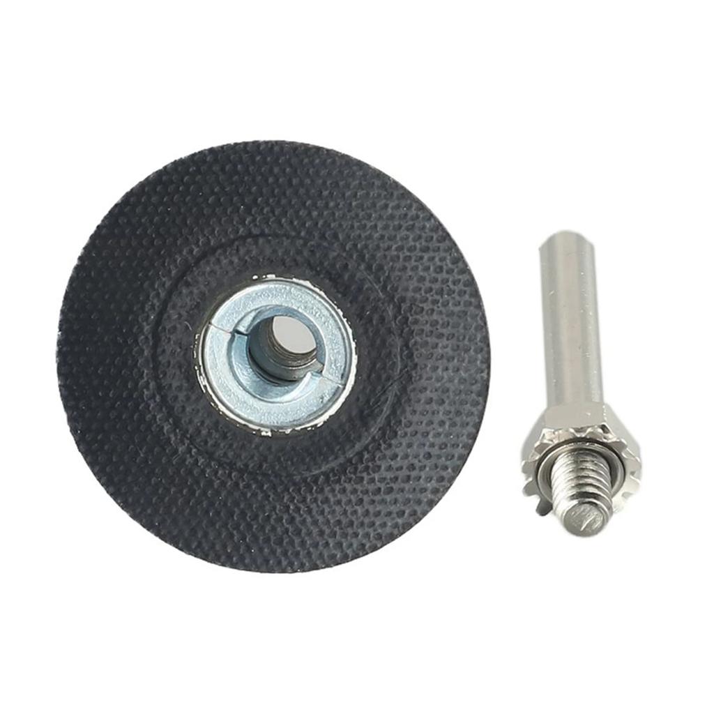 Schleifscheibenhalter 25/50/75MM Schwarzer Halter Schleifwerkzeug 1/4 Zoll Schaft 1 Stück 20000 U/min Schneller Wechsel Gummi+Stahl