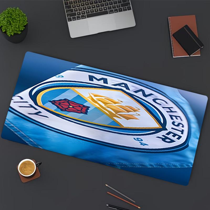 Football team City FC Print Mouse Pad, for Keyboard Pad Laptop PC Mat for Office Home Use, Desk Decor, Perfect Birthday Gift for Gamers