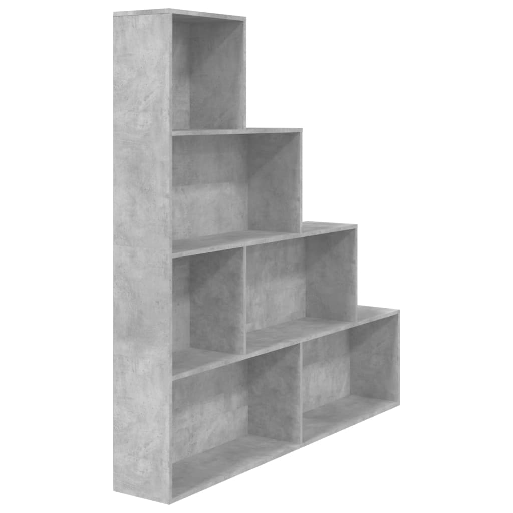 Bookshelf Room Divider Concrete Grey 155 x 24 x 160 cm Particleboard