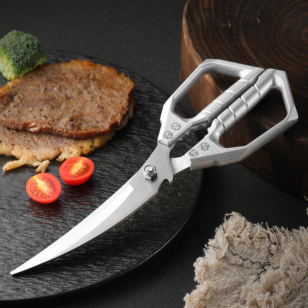 High-quality Barbecue Shears Multi-functional Kitchen Scissors Chicken Bone Shears Bottle Openers Vegetable and Meat Shears5