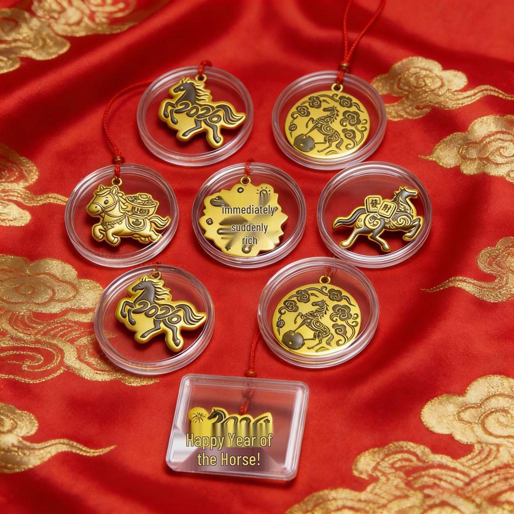 Adesivo per Telefono Cartoon con Foglia d'Oro - Adesivo in Oro Puro 999, 2 mg d'Oro, Regalo Perfetto per gli Amici.