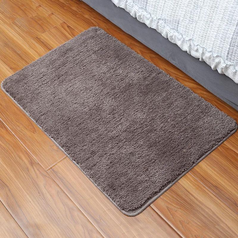

Высокий плюшевый ковер, коврик для пола, впитывающий коврик для ванной и туалета, противоскользящий коврик для пола, противоскользящий коврик для ног у двери спальни 50x80cm