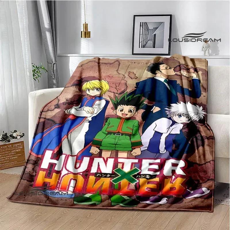 HUNTER×HUNTER Cartoon Printed blankets Picnic blanket Flange Warm blanket Home travel blankets bed linings birthday gift