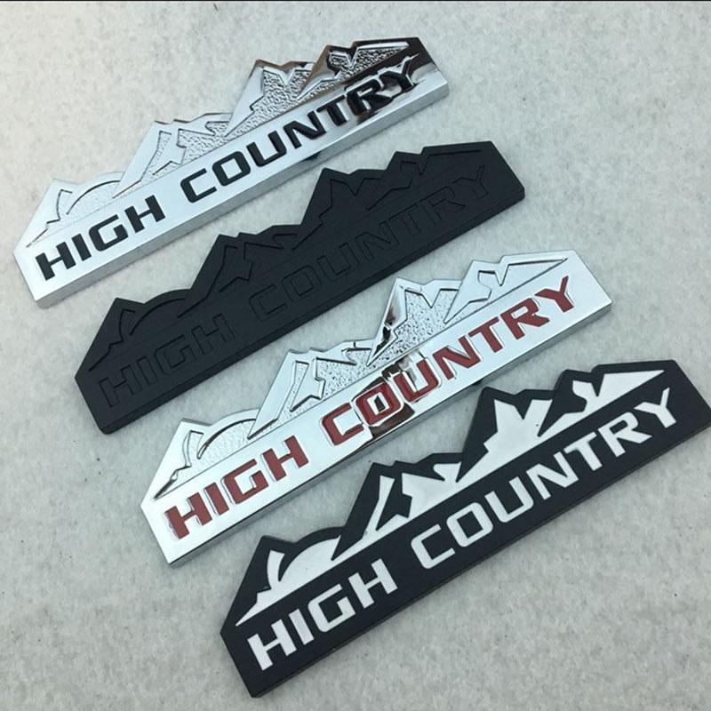 1pcs 3d Metal High Country Car Rear Emblem Badge Sticker For Fit