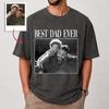 Custom Photo Best Dad Ever No 1 Grandpa, Personalized Best Dad Ever Photo Shirt, Custom Dad T-Shirt, aG24MfQa
