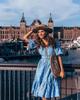 2020 European & American Women's V-neck Lace Short Sleeve Dress