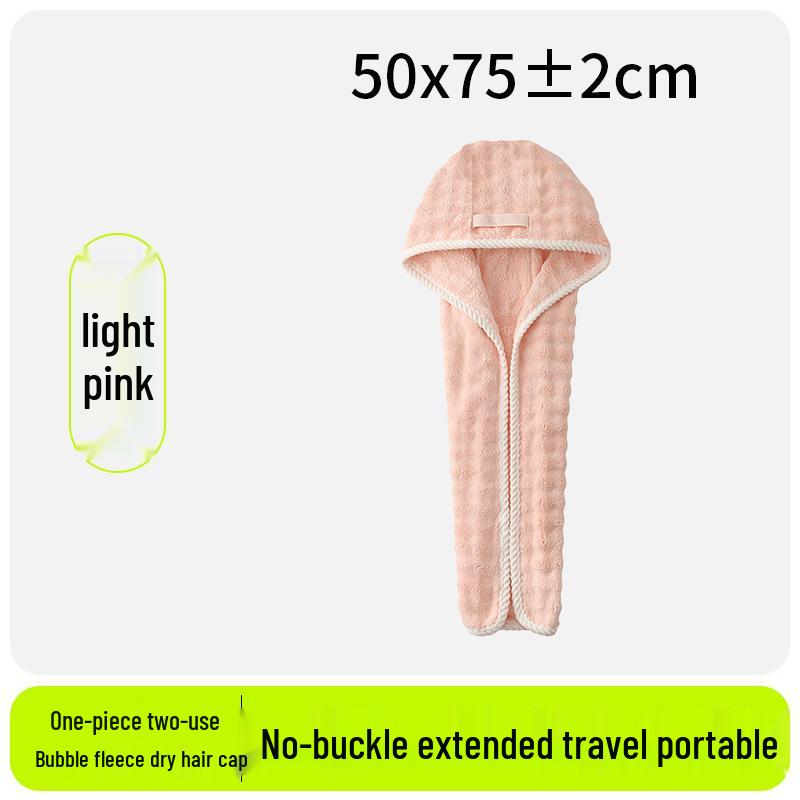 2026 Bubble Fleece Haarwikkel: Sneldrogend, Sterke Absorptie, Ontwerp met Brede Staart voor Vrouwen
