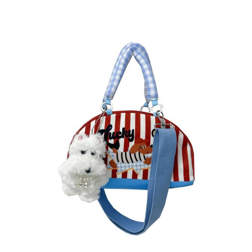 

Сумка в корейском стиле полукруглой формы Кавайная сумка через плечо Сумка через плечо Детская полосатая сумочка Подарки Dog