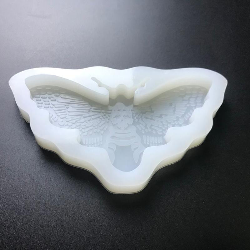 For Creative Moth Keychain Resin Mold  Crafts Bracelet Pendant Silicone Mould Handmade Moth for Key Chain Resin Casti