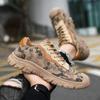 New Men's Fashion Sneakers Breathable Camouflage Anti-slip Versatile Casual Shoe Outdoor Wear-resistant Lightweight Hiking Shoes
