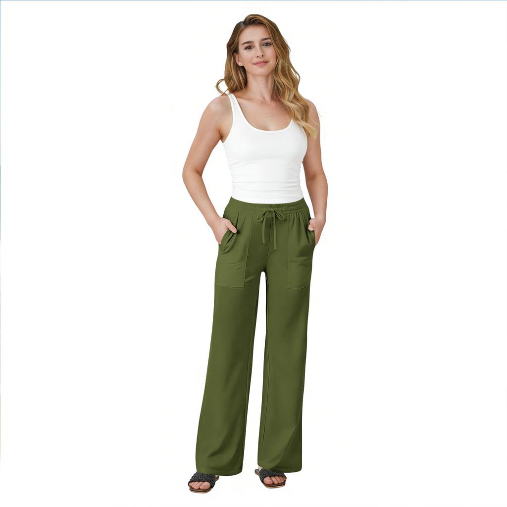 Women's Casual Loose Pants Straight Wide Leg Pants Casual Pants