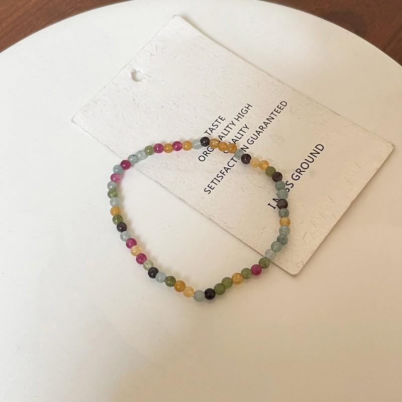 1PCS Pink Bead Bracelet, Bohemian Style Hand Woven Bead Accessory, New Chinese Style Bracelet with High-end Fashion, Suitable for Pairing