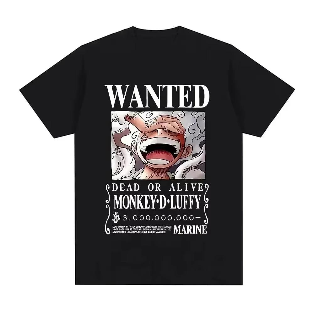 

Luffy Gear 5 Men s T-shirt Japanese Anime Cartoon T Shirt Unisex Monkey D Luffy Harajuku Y2k Streetwear Men Clothing S чёрный