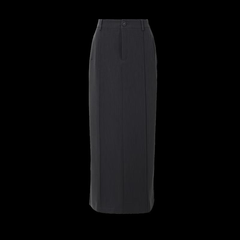 Autumn Winter Slim Fit Slit Midi Skirt