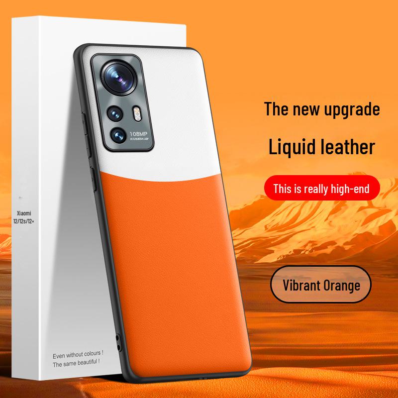 Xiaomi 12 Liquid Leather Handyhülle: Fallschutz, Bewuchsschutz, 1-teiliges Schiff.