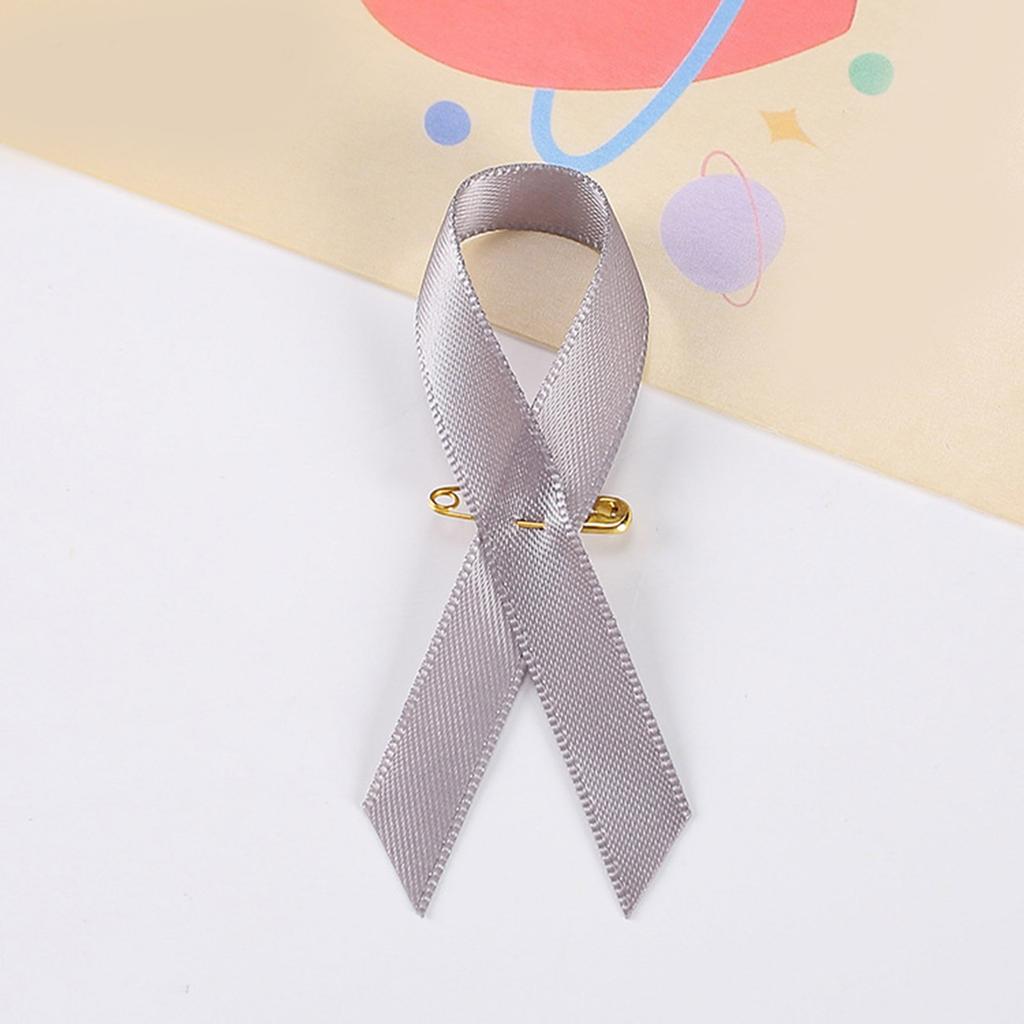 200PCS Colorful Ribbon Lapel Pins Solidarity Ribbon Pins Ribbon Texture Suitable for Volunteer and Nonprofit Events