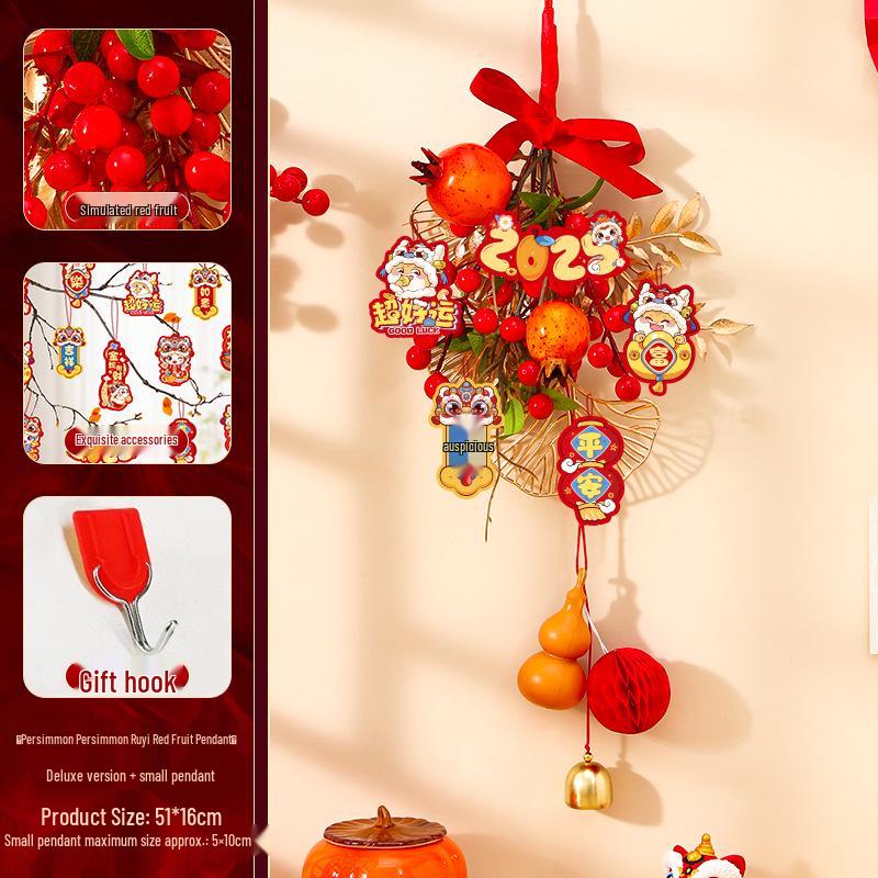 Housewarming Door Hanging: New Home Fortune Fruit String for Indoor Living Room Decor, Adds Birthday Atmosphere