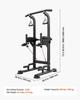 Pull Up Bar, 150kg Power Tower Dip Station, Workout Dip Station with H-Shaped Stable Base & Back Pad, Adjustable 12 Level Height Free Standing Chin Up