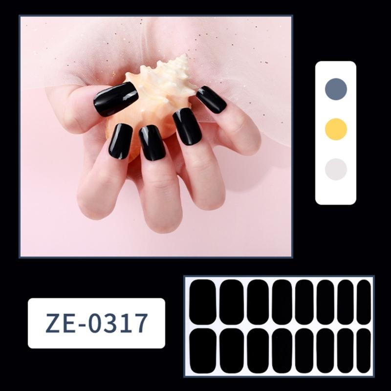 Nail Polish Sticker Nail Strips Nail Polish Art Stickers Wraps Sticker Nails for Women Girls Decorations Birthday Party
