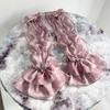 Elegant Lace Trimmed Chiffon Arm Sleeves With Ruffled Detail Photoshoot Costume Sleeves For Cosplay And Anime Fashion