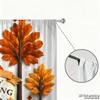Piece Set High Definition Digital Printed Curtainsthanksgiving Autumn Colors Leaves Turkey Pumpkins Decorative Elementshome Curtain Polyester