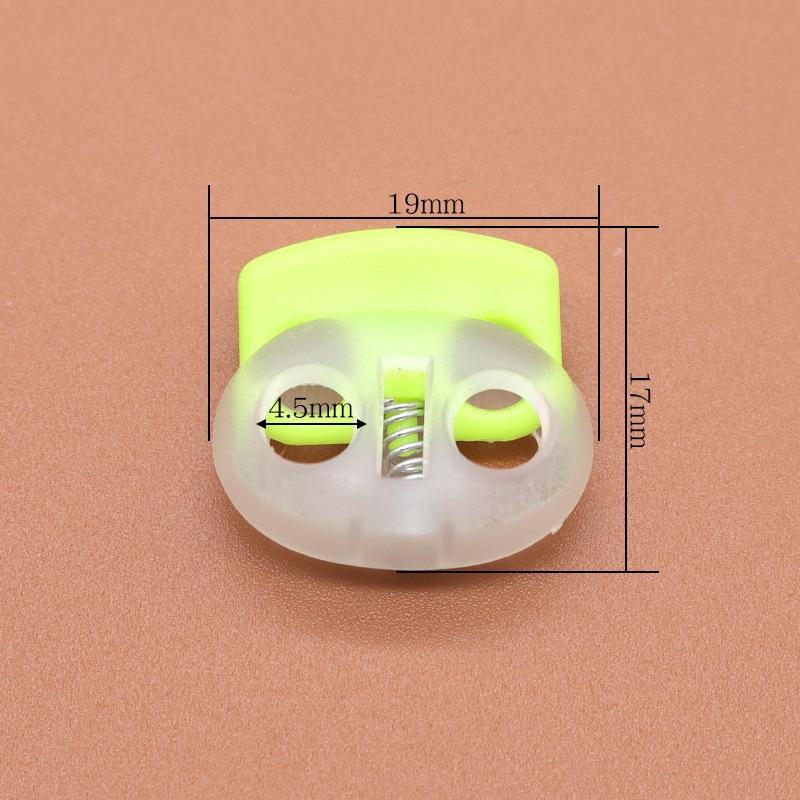 Colored Plastic Button Spring Buckle, Down Jacket Hanging Bell Rope Buckle, Rope Stop Rope Wear Rope Buckle, Pig Nose Buckle Elastic Adjustment Buckle