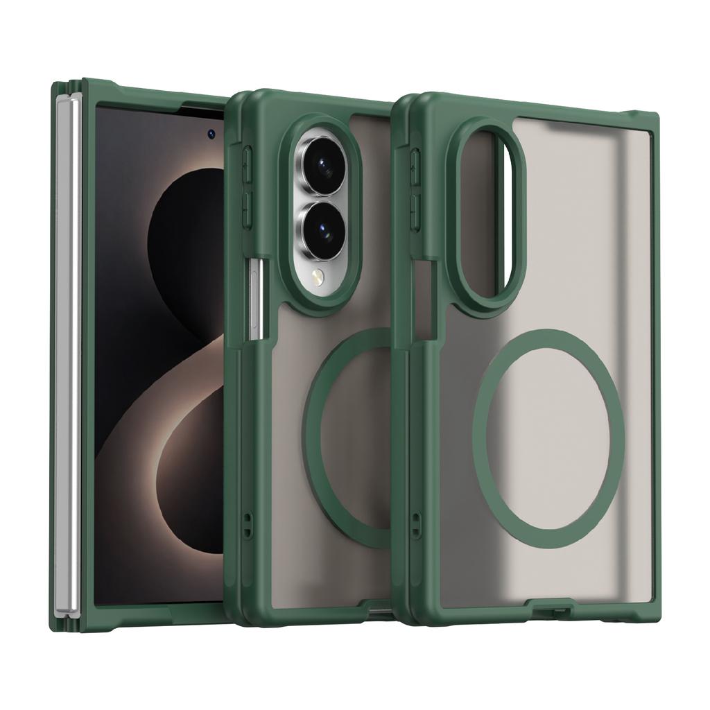 For Fold 8 Matte Case, Compatible with MagSafe Drop Protection Slim Protection Translucent Cover for Samsung Galaxy Z Fold8