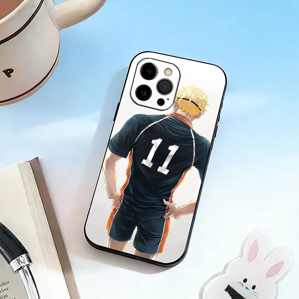 

T-Tsukishima K-Kei Phone Case For iPhone 17,16,15,14,13,12,11 Plus,Pro Max,XS,Soft Silicone Black Cover iPhone17promax