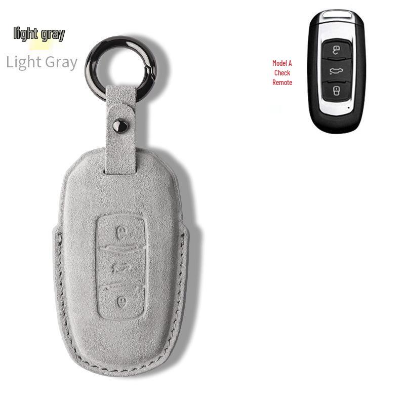 Luxurious Suede Key Case for Geely Panda Mini - Unisex Full Coverage Shell