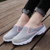 New casual shoes women's shoes half-support single shoes women's flat bottom one-pedal mesh breathable sandals without heel
