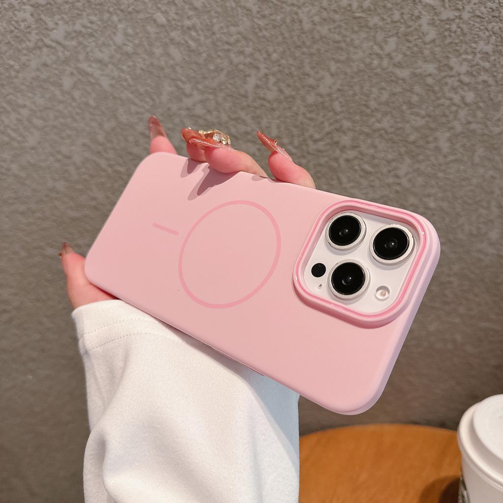 Applicable To IPhone16 Mobile Phone Case MagSafe Magnetic Suction Apple 14promax Matte Skin Feeling Full Inclusive Protective Case