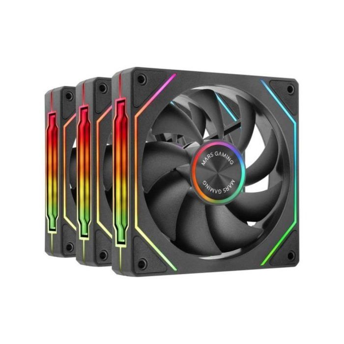Ventilador suplementario Mars Gaming MF-LINKFINITYKIT2 120mm 1800RPM con ARGB Linkfinity y conexión magnética