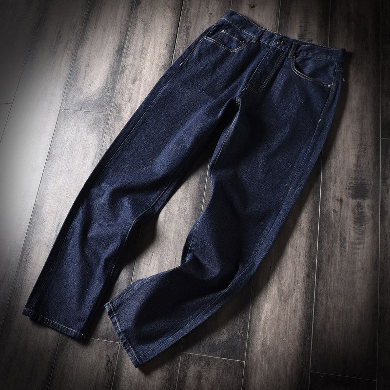 

Orders Exported to Japan!! Comfortable and Loose! Foreign Trade Men s Clothing Factory Cut the Tag off Tail Goods Men s Casual Straight Jeans Tide Dark Blue EUR29